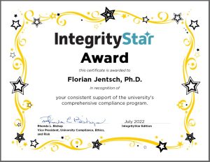 IntegirtyStar Certificate