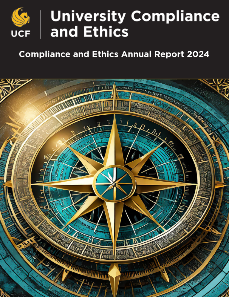 University Compliance and Ethics 2024 Compliance and Ethics Annual Report Cover